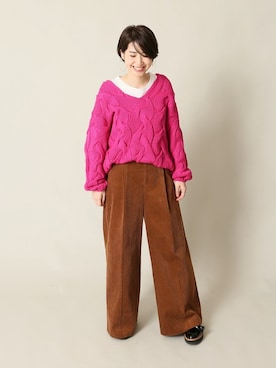 michiruさん（レディース・162cm）の冬コーディネート