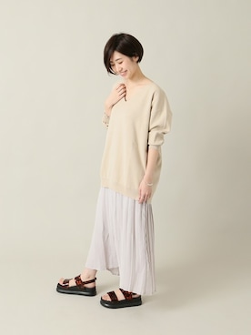 「ACME FURNITURE（アクメファニチャー）のアイテム（ワンピース/ドレス）」を使った、michiruさん（レディース・162cm）の冬コーディネート