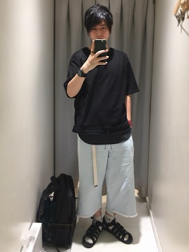 「FREAK'S STORE（フリークスストア）のアイテム（シューズ）」を使った、＊キミヲ＊さん（メンズ・175cm）の夏コーディネート