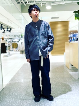 「SUNSHINE REEVES（サンシャインリーブス）のアイテム（リング）」を使った、＊キミヲ＊さん（メンズ・175cm）の春コーディネート