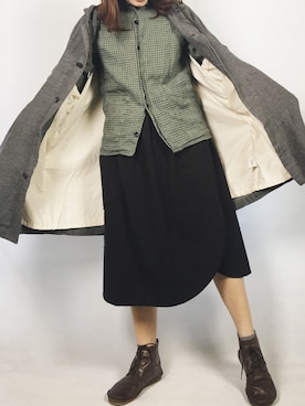 「Diu（ディウ）のアイテム」を使った、nnlungさん（レディース・161cm）の冬コーディネート