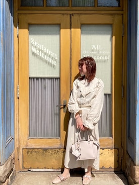 「& chouette（アンドシュエット）のアイテム（ハンドバッグ）」を使った、yosshiii0725さん（レディース・154cm）の春コーディネート