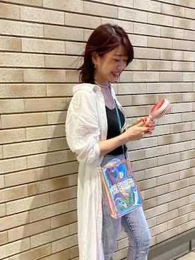 「& chouette（アンドシュエット）のアイテム（ショルダーバッグ）」を使った、yosshiii0725さん（レディース・154cm）の夏コーディネート