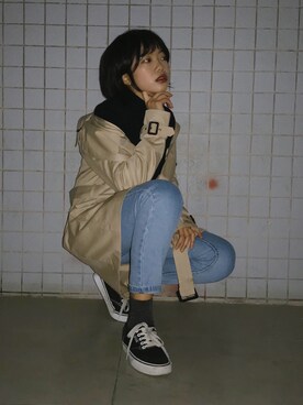 「ESPRIT（エスプリ）のアイテム（ジャケット/アウター）」を使った、Jing♡さん（レディース・163cm）の冬コーディネート