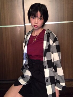 「REDYAZEL（レディアゼル）のアイテム（その他アウター）」を使った、Jing♡さん（レディース・163cm）の秋コーディネート
