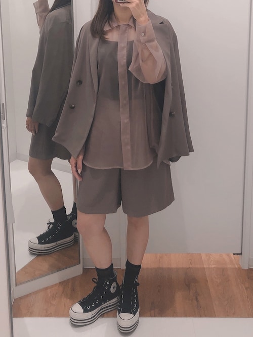 snidel スナイデル ジョーゼットダブルジャケット SNIDEL スナイデル ジョーゼットダブルジャケット