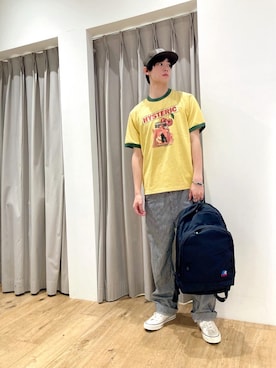 「アイテム（キャップ、ブラウン系）」を使った、よしきさん（メンズ・179cm）の秋コーディネート