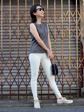 「Big John（ビッグジョン）のアイテム」を使った、asukabigjohnさん（レディース・161cm）の夏コーディネート