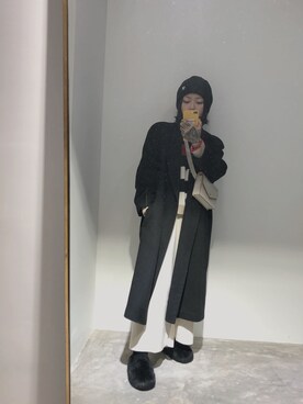 「MAXMARA WEEKEND LINE（マックスマーラウィークエンドライン）のアイテム」を使った、高川野一さん（レディース・162cm）の冬コーディネート