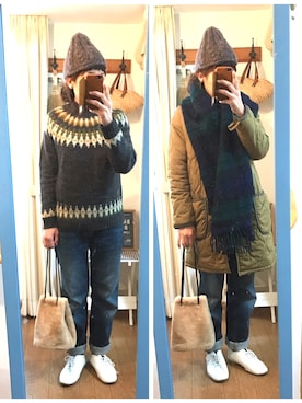 uzukanさん（レディース・158cm）の冬コーディネート