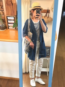 「see design（シーデザイン）のアイテム」を使った、uzukanさん（レディース・158cm）の春コーディネート