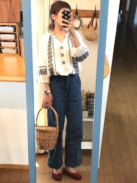 「バルーンスリーブ」｜uzukanさん（レディース・158cm）の春コーディネート