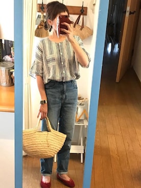 「Sans Arcidet（サンアルシデ）のアイテム」を使った、uzukanさん（レディース・158cm）の秋コーディネート