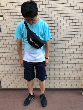 「KANGOL（カンゴール）のアイテム（チノパンツ）」を使った、Kazunori  Kさん（メンズ・170cm）の夏コーディネート