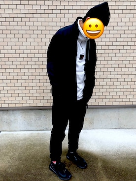 「HUF」｜「アイテム（その他アウター）」を使った、Kazunori  Kさん（メンズ・170cm）の冬コーディネート