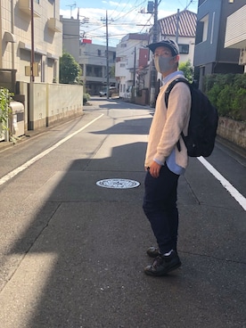 「SCOTCH & SODA（スコッチ アンド ソーダ）のアイテム（パンツ）」を使った、Kazunori  Kさん（メンズ・170cm）の秋コーディネート