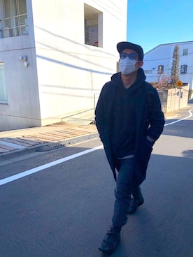 「ラフスタイル」｜「アイテム（その他アウター）」を使った、Kazunori  Kさん（メンズ・170cm）の冬コーディネート