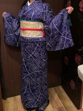 「KIMONO MODERN（キモノモダン）のアイテム」を使った、farfallacorceさん（レディース・162cm）の秋コーディネート