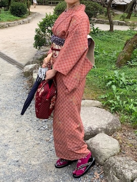 「KIMONO MODERN（キモノモダン）のアイテム」を使った、farfallacorceさん（レディース・162cm）の秋コーディネート
