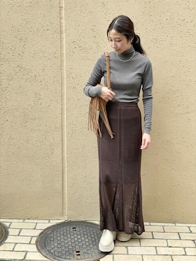 「Whim Gazette（ウィムガゼット）のアイテム（その他トップス）」を使った、wg_takahashiさん（レディース・156cm）の夏コーディネート