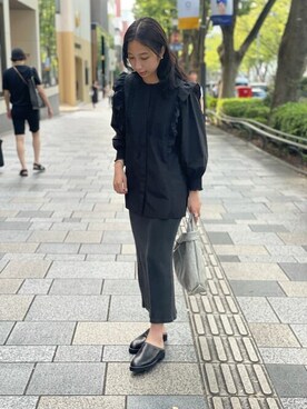 「pelleterno（ペレテルノ）のアイテム（その他シューズ）」を使った、wg_takahashiさん（レディース・156cm）の夏コーディネート