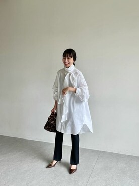 「Whim Gazette（ウィムガゼット）のアイテム（ハンドバッグ）」を使った、wg_takahashiさん（レディース・156cm）の秋コーディネート