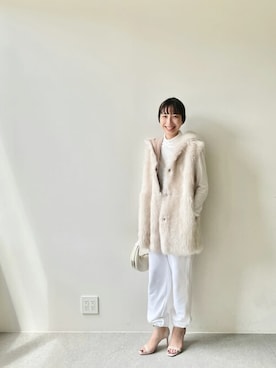 「Whim Gazette（ウィムガゼット）のアイテム（スウェットパンツ）」を使った、wg_takahashiさん（レディース・156cm）の秋コーディネート