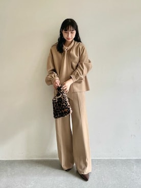 「Whim Gazette（ウィムガゼット）のアイテム（ハンドバッグ）」を使った、wg_takahashiさん（レディース・156cm）の秋コーディネート