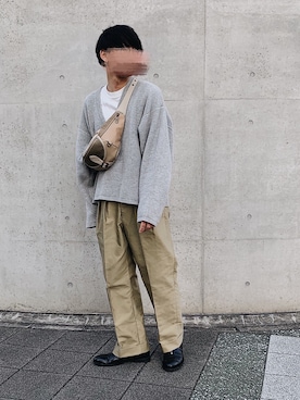 「semoh（セモー）のアイテム（シューズ）」を使った、ふくださんさん（メンズ・170cm）の冬コーディネート