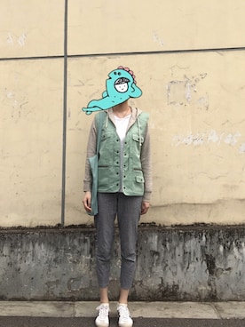 「UNIQLO（ユニクロ）のアイテム（スタジャン）」を使った、-Lemonster-さん（レディース・164cm）の春コーディネート