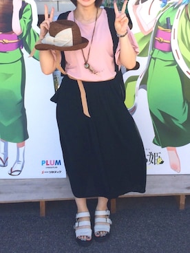 「ututu（ウツツ）のアイテム」を使った、もぐさん（レディース・158cm）の夏コーディネート