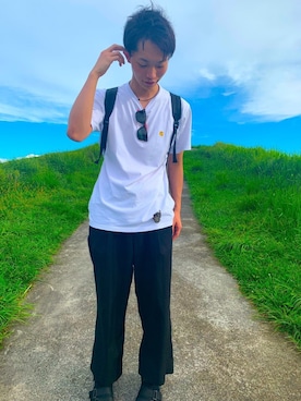 「静岡」｜「アイテム（その他）」を使った、コウキさん（メンズ・180cm）の秋コーディネート