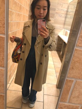 「チャイハネ（チャイハネ）のアイテム（ハンドバッグ）」を使った、みふちすさん（レディース・150cm）の冬コーディネート