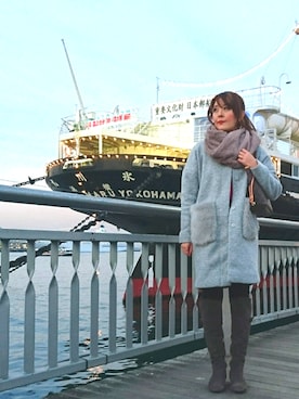 「GRL（グレイル）のアイテム（その他アウター）」を使った、AyaNeさん（レディース・160cm）の冬コーディネート