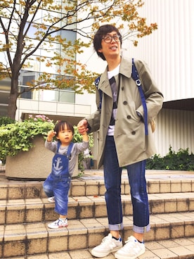 「シンプルおしゃれが好き」｜「アイテム（スリッポン）」を使った、AKIさん（メンズ・169cm）の秋コーディネート