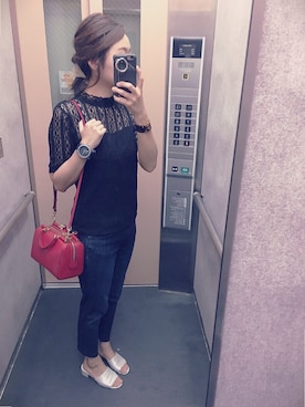 「158cm」｜「アイテム（腕時計）」を使った、iamami62さん（レディース・158cm）の夏コーディネート