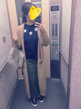 「158cm」｜「アイテム（スリッポン）」を使った、iamami62さん（レディース・158cm）の冬コーディネート