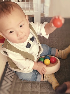 wakuさん(キッズ・70cm)の冬コーディネート