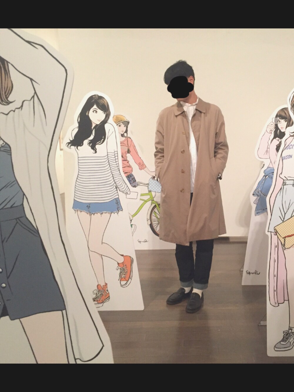 「A.P.C.のMOCASSINS AMBROISE 17P（モカシン/デッキシューズ、ブラック系）」を使った、ほらふきさん（メンズ・183cm）の冬コーディネートの1枚目の写真