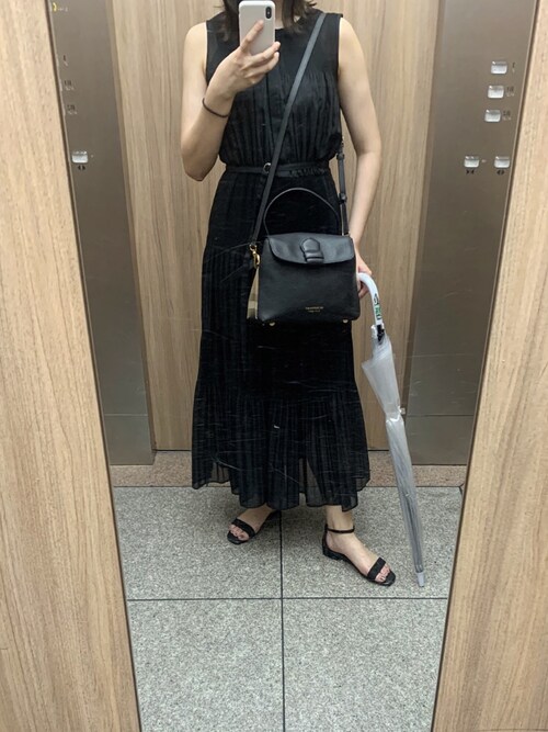 SNIDEL（スナイデル）の「ティアードシアープリーツワンピース