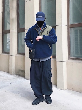 「TOMMY HILFIGER（トミーヒルフィガー）のアイテム（キャップ）」を使った、KFaizさん（メンズ・174cm）の秋コーディネート