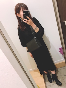 「ジーナシス」｜「アイテム（腕時計）」を使った、ふくさん（レディース・155cm）の秋コーディネート