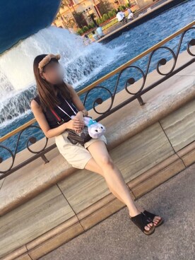「ビルケンシュトック(BIRKENSTOCK)」｜panさん（レディース・161cm）の夏コーディネート