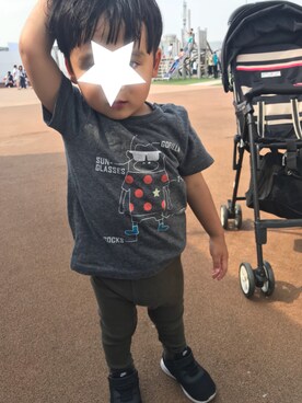 「KP BOY（ケーピーボーイ）のアイテム」を使った、aokunさん（キッズ・90cm）の春コーディネート