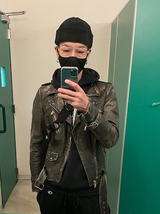 MARC JACOBSのライダースジャケットを使ったメンズ人気ファッション