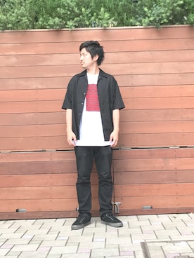 「SASQUATCHfabrix.（サスクワァッチファブリックス）のアイテム（パンツ）」を使った、tds_abyさん（メンズ・170cm）の夏コーディネート