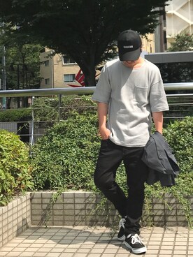 「STUDIOUS SELECT(STUDIOUS SELECT)」｜「アイテム（キャップ）」を使った、tds_abyさん（メンズ・170cm）の夏コーディネート