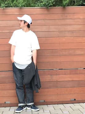 「AKM」｜「アイテム（帽子）」を使った、tds_abyさん（メンズ・170cm）の夏コーディネート