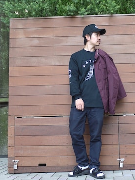 「STUDIOUS SELECT(STUDIOUS SELECT)」｜「アイテム（キャップ）」を使った、tds_abyさん（メンズ・170cm）の夏コーディネート