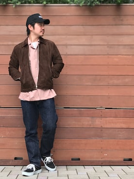 「STUDIOUS（ステュディオス）のアイテム（ブルゾン）」を使った、tds_abyさん（メンズ・170cm）の夏コーディネート